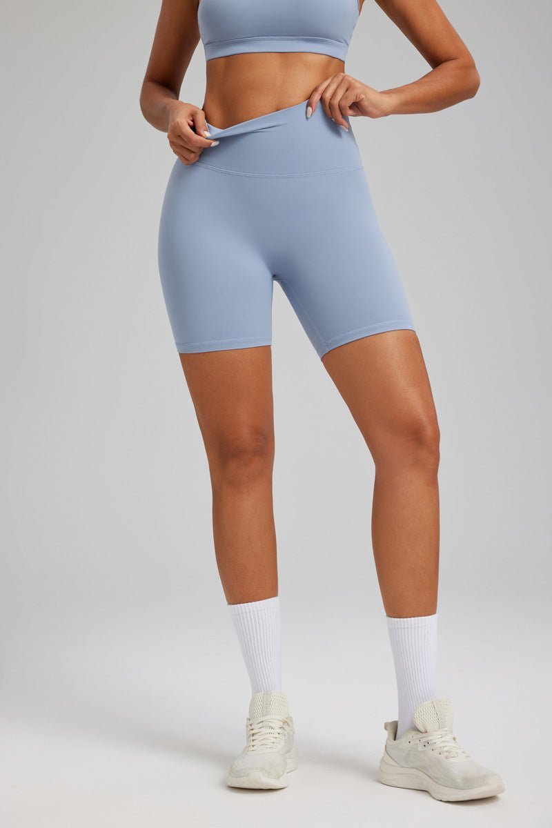Blue Buttery Soft Yoga Shorts