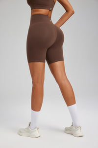 Brown booty lift Buttery Soft Yoga Shorts