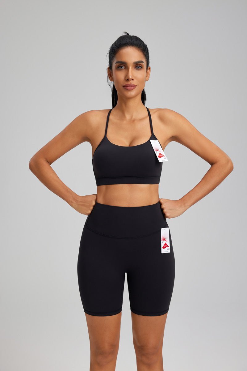 Black Buttery Soft Yoga Shorts