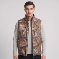men's zipper up #camouflage heated gilet