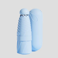 Sun Protective Light Blue Capsule UV Umbrella UPF 50_