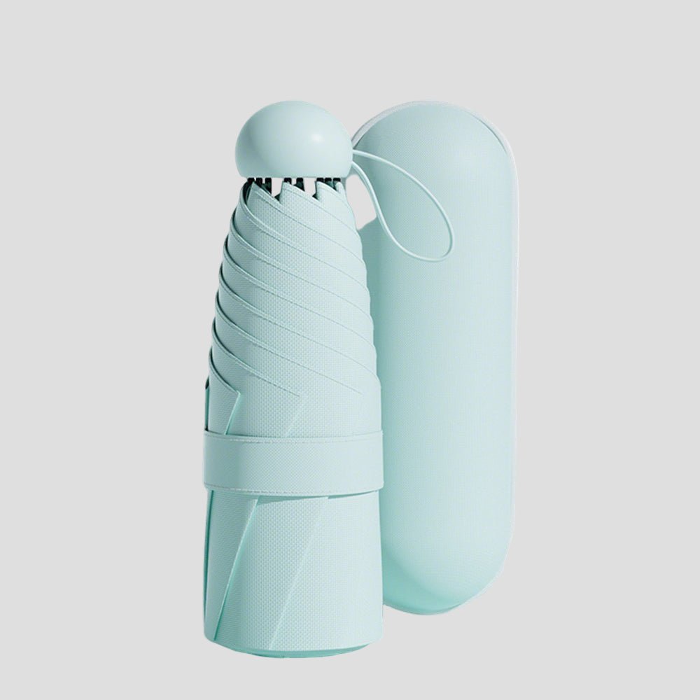 Sun Protective Light Green Capsule UV Umbrella UPF 50_