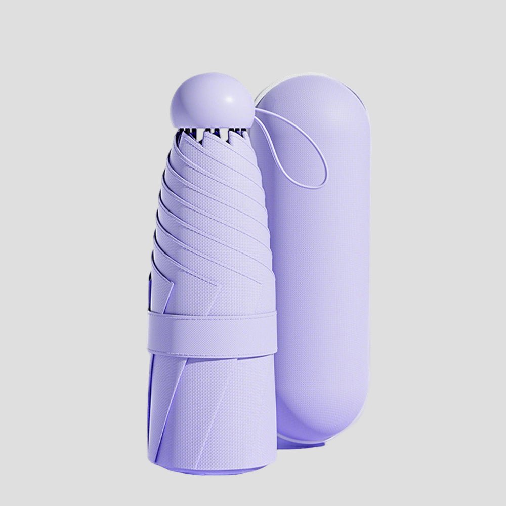 Sun Protective Light Purple Capsule UV Umbrella UPF 50_
