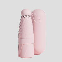 Sun Protective Light Pink Capsule UV Umbrella UPF 50+