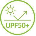 UPF 50+ Approved Symbol