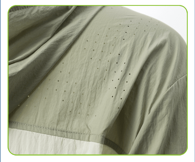 Mocha air holes in jacket