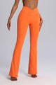 Crisscross high Waist Flared orange yoga pants