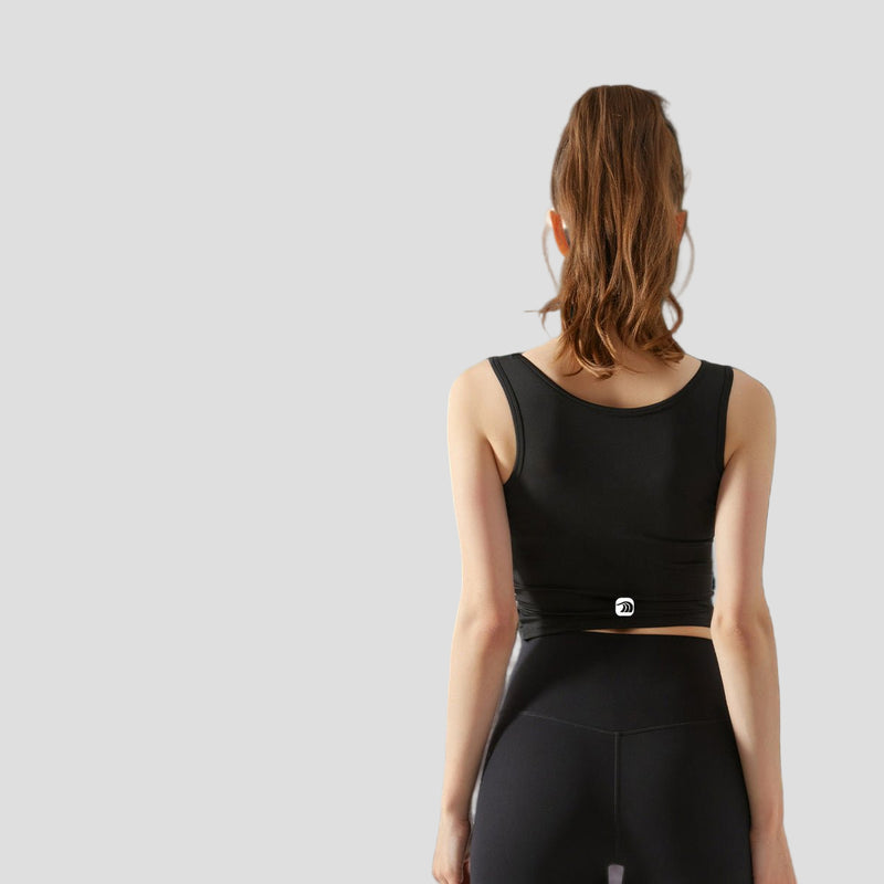 Cross Pleated Tank Top UPF 50+