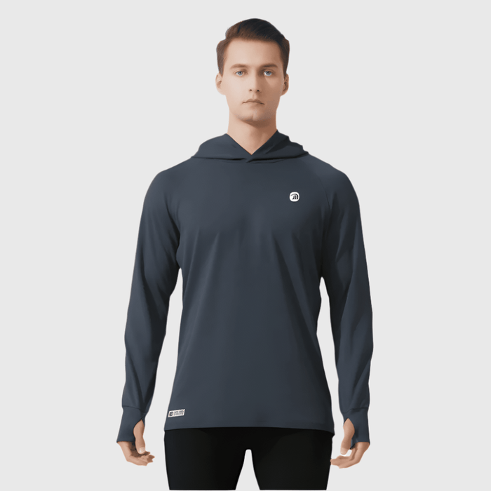 dark gray Hooded UPF 100+ Sports Sweatshirt
