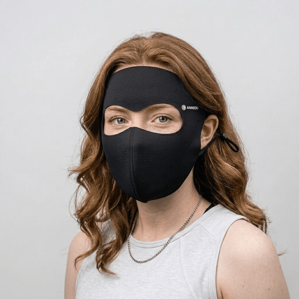 Black Drinkable Breathable Face Mask by Anniou
