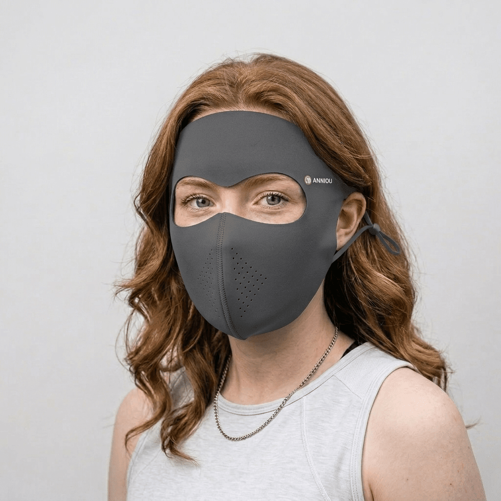 Dark Gray Drinkable Breathable Face Mask