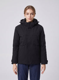 9 area #Black womens Heated Softshell Jacket