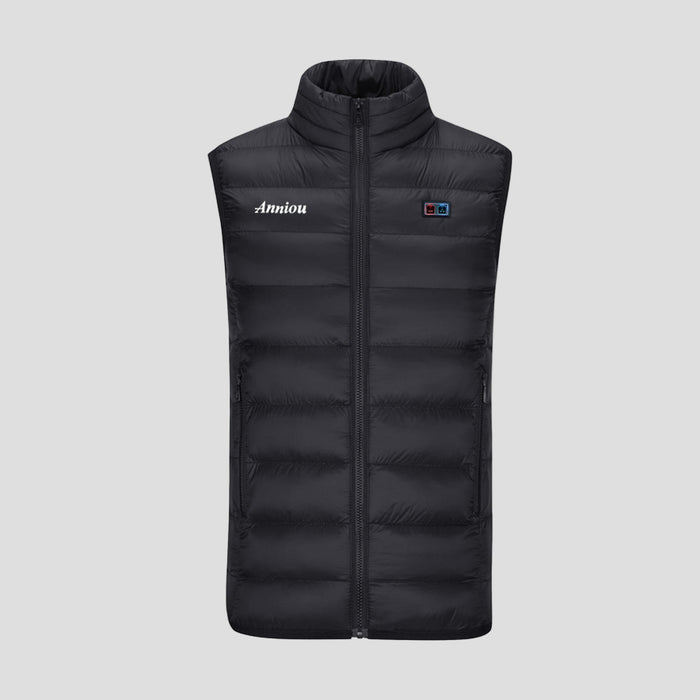 womens black Dual Switch Heated Gilet by Anniou