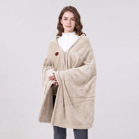 #beige electric heating shawl
