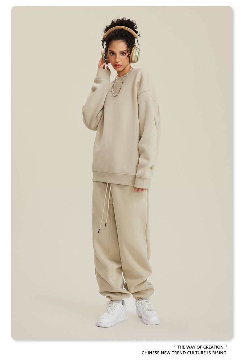 Fleece Sweatshirt and Sweatpants Set