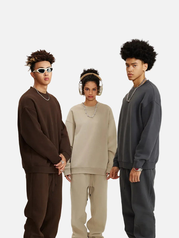 Fleece Sweatshirt and Sweatpants Set