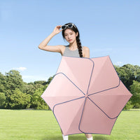 Pink Floral Sun Umbrella UPF50+