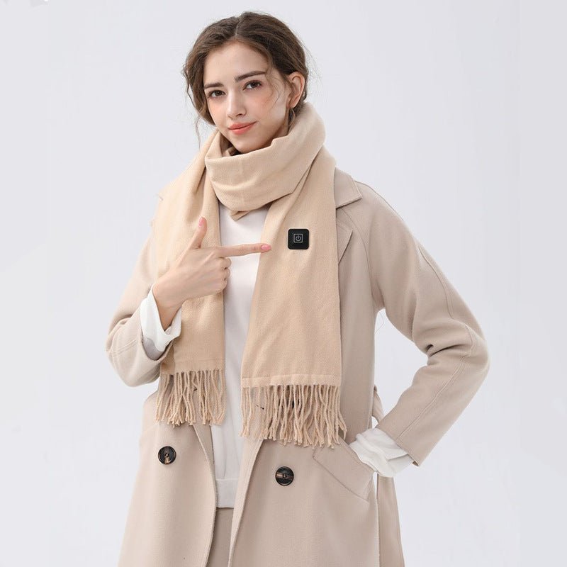Fringed Heated Scarf - Sun Protection Clothing