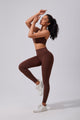 Full Length Leggings UPF 50+ in brown
