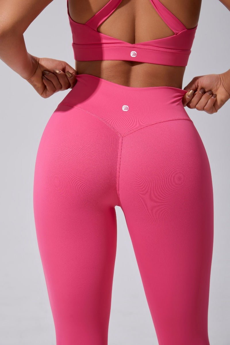 Pink Full Length Leggings UPF 50+ by Anniou