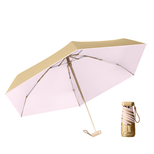 Mini Gold and Pink UPF 50+ Umbrella