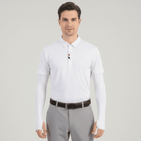 White Golf Arm Sleeves UPF 50+