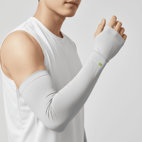 mens gray Arm Sleeves UPF 100