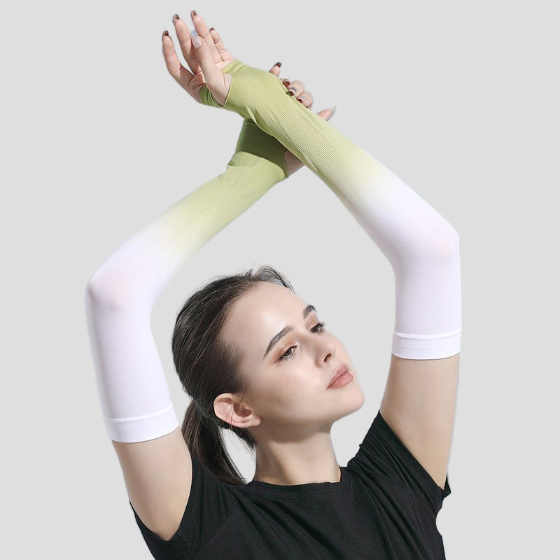 green Ombre UPF 50+ Arm Sleeves