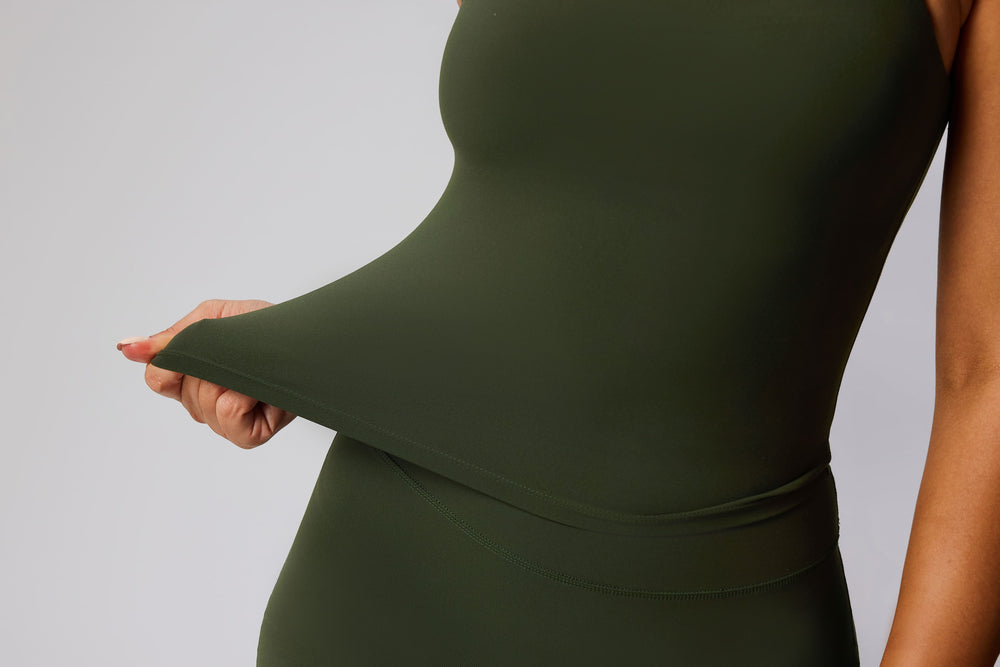  green UPF 50+ Yoga Vest stretch