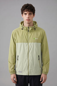 Mens light green and beige UV jacket by Anniou