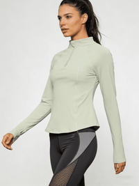 Half Zipper Yoga Top UPF50+