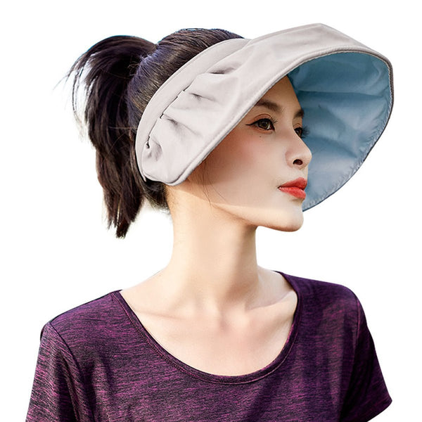Women's Apricot Headband UV Sun Protection Visor 