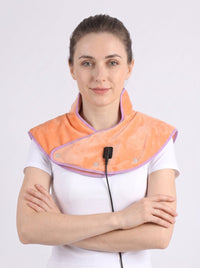 #Orange Heated Neck and Shoulder Wrap