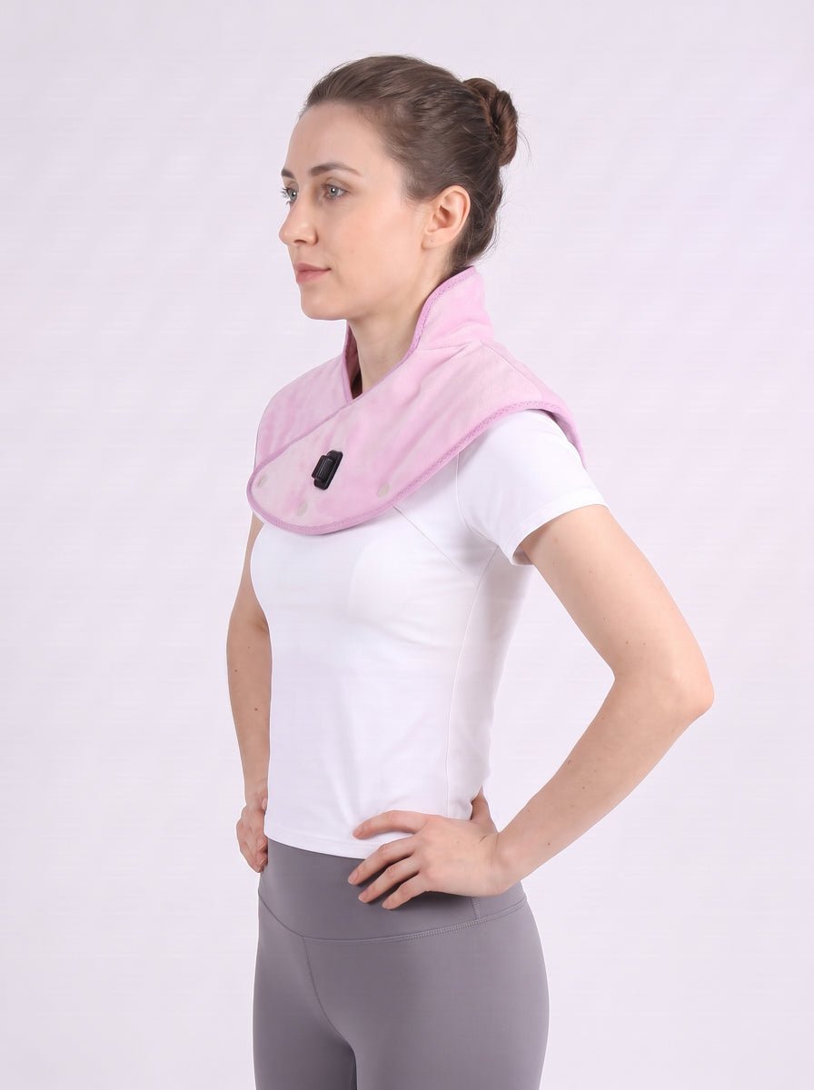 Womens #Purple Heated Neck and Shoulder Wrap