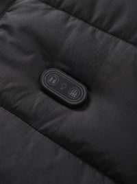 Black Dual Control switch Heated Padded Jacket