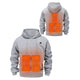 5 area Gray Heated Pullover Hoodie