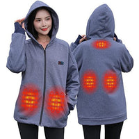 Womens Heated Gray Hoodie