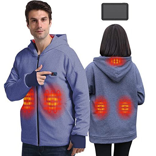 Mens Heated Gray Hoodie