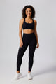 Womens black UPF 50+ Yoga Sports Outfit