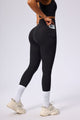 black high rise yoga pants with pockets