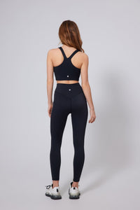 Anniou Black UPF 50+ high waist leggings and vest back