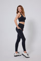 Anniou Black UPF 50+ high waist leggings and vest