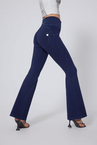 High Waist Straight Flare Jeans