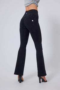 High Waist Straight Flare Jeans