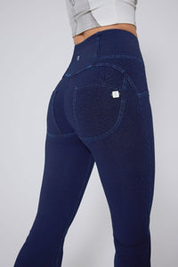 High Waist Straight Flare Jeans