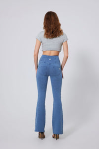 High Waist Straight Flare Jeans