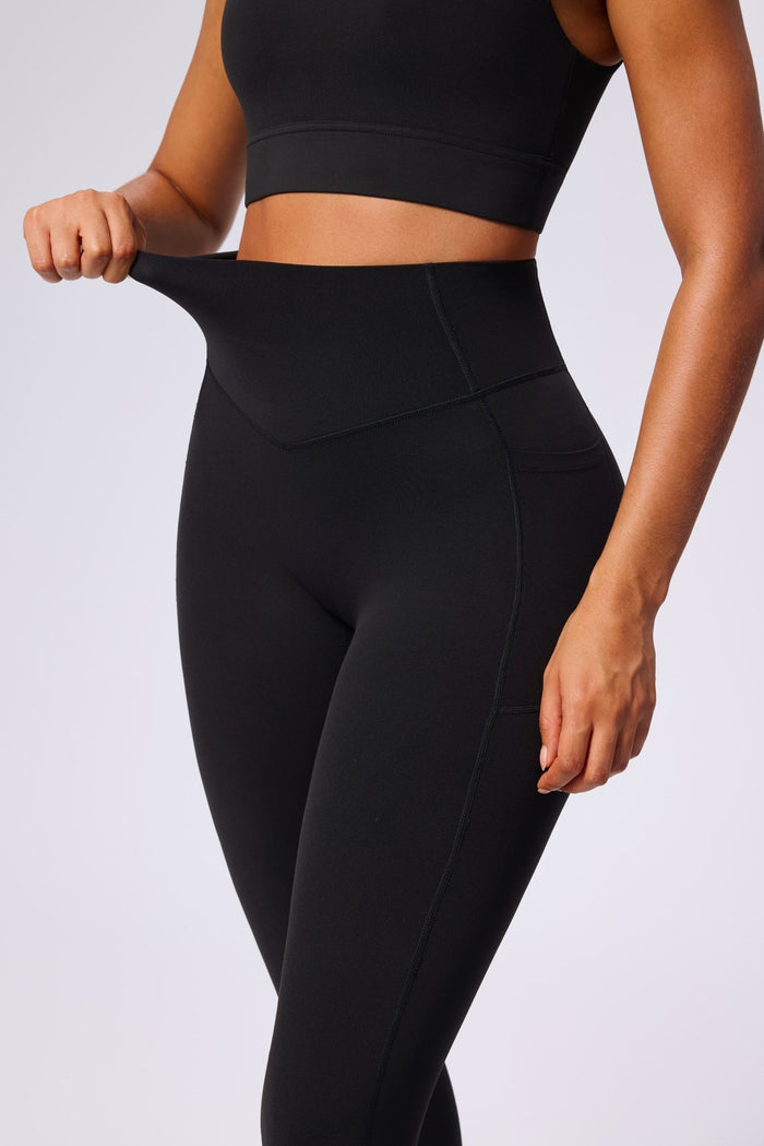 Black UPF 50+ Yoga Leggings