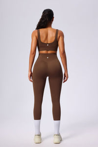 brown yoga set back
