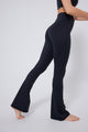 black high waisted bootcut yoga leggings
