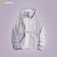light Purple hooded full zip top UPF 100+